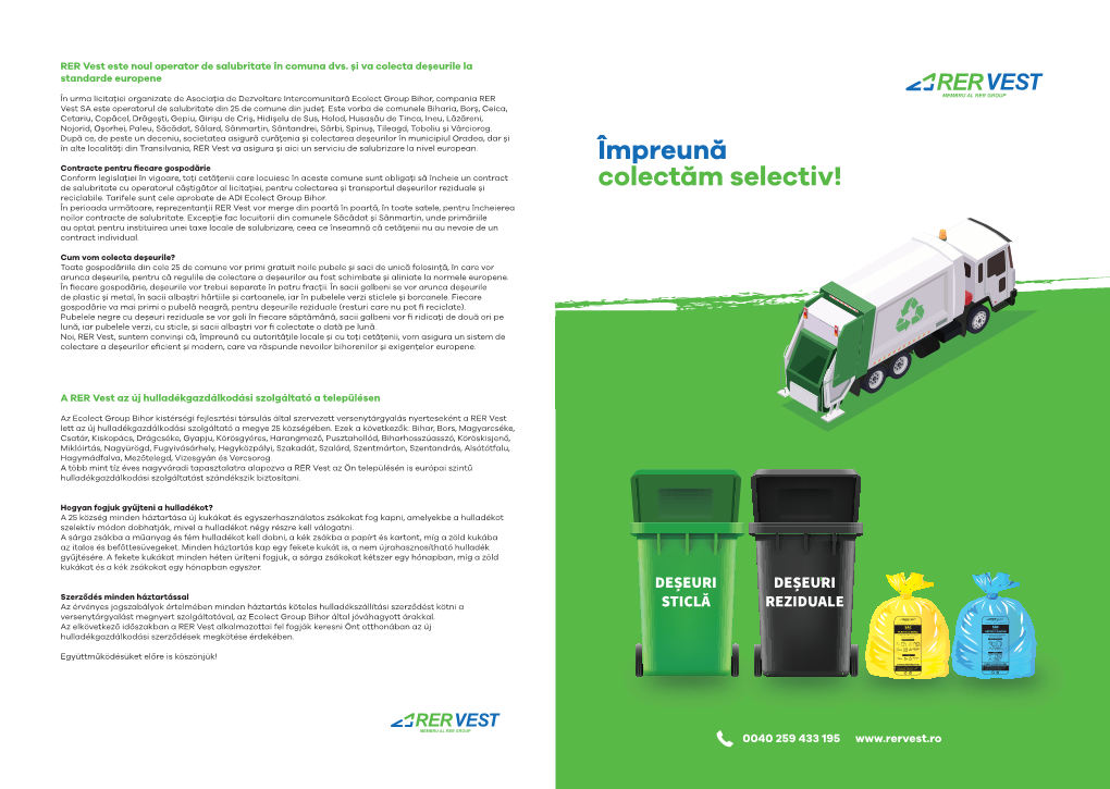 Ghid De Colectare Separată/Hogyan Gyűjtünk Szelektíven?