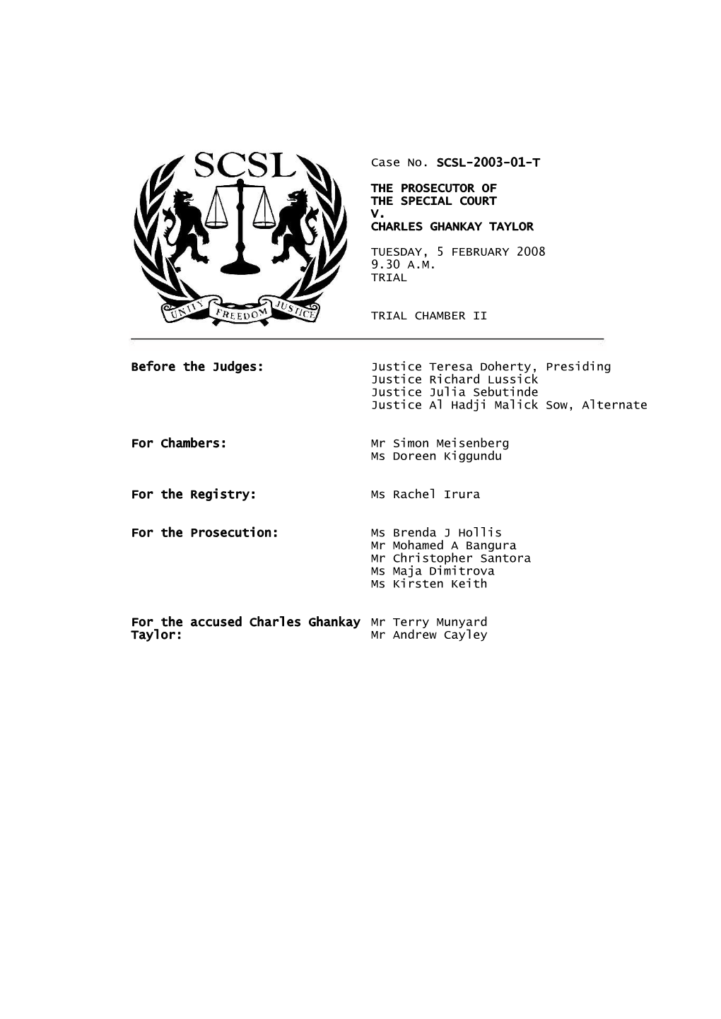 Taylor Trial Transcript