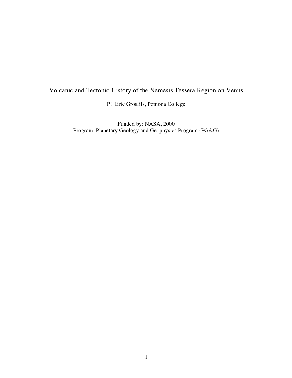 Volcanic and Tectonic History of the Nemesis Tessera Region on Venus