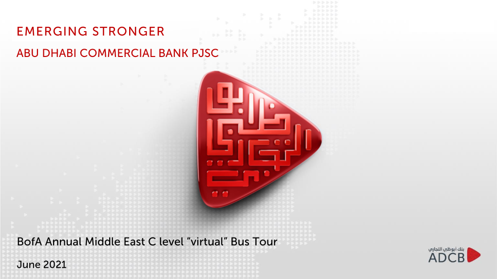 Emerging Stronger Abu Dhabi Commercial Bank Pjsc