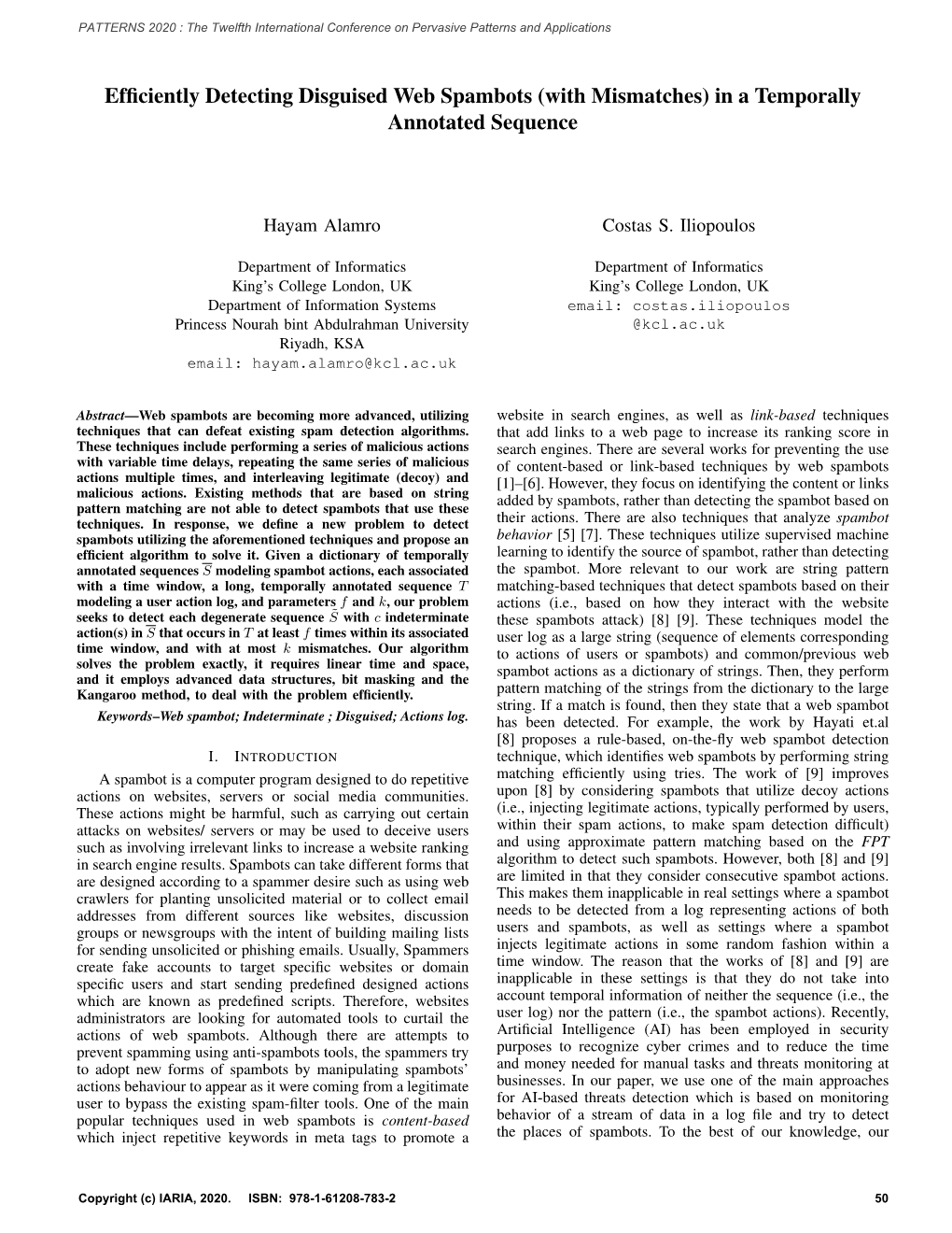 Efficiently Detecting Disguised Web Spambots (With Mismatches) in a Temporally Annotated Sequence