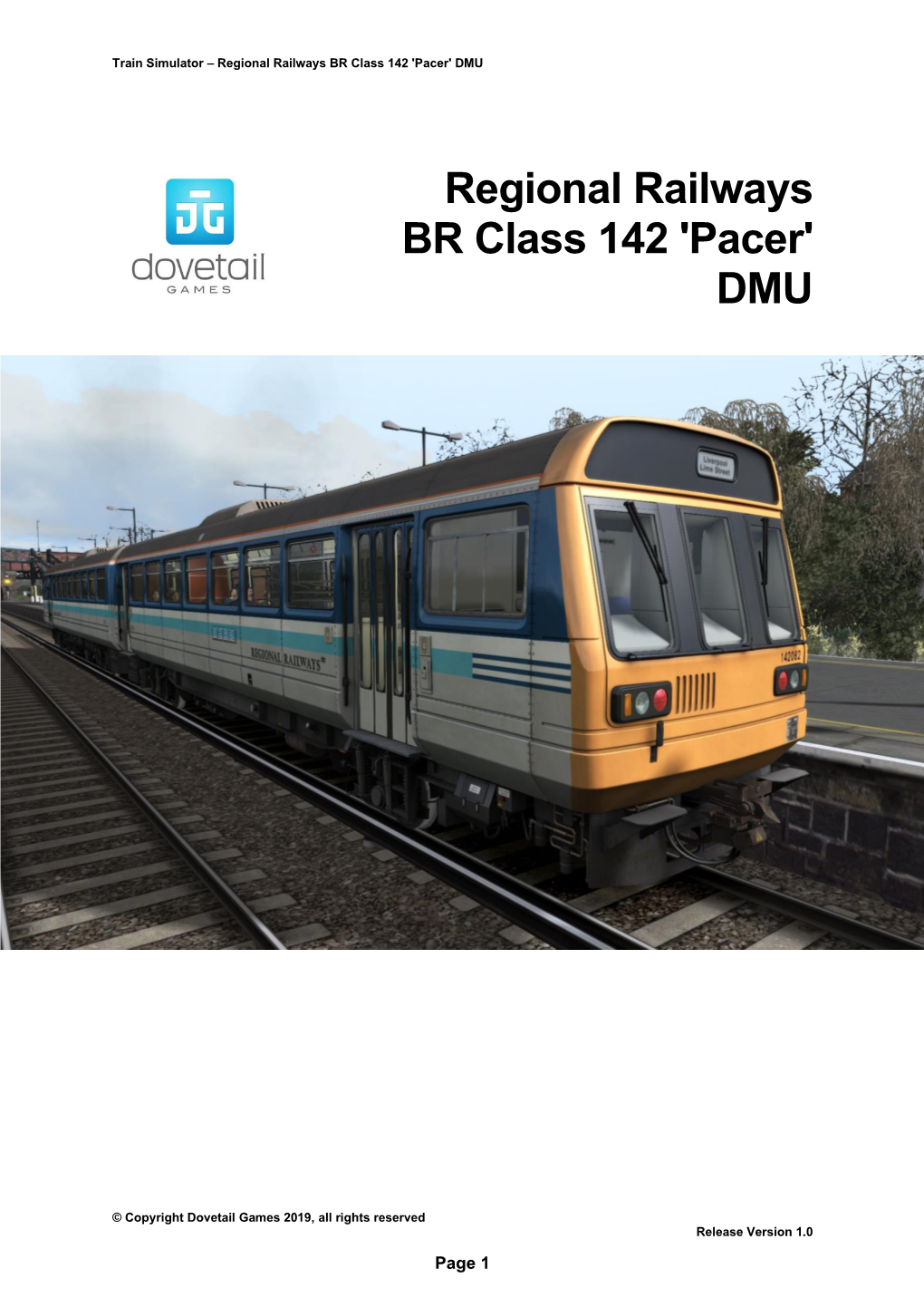 Regional Railways BR Class 142 'Pacer' DMU