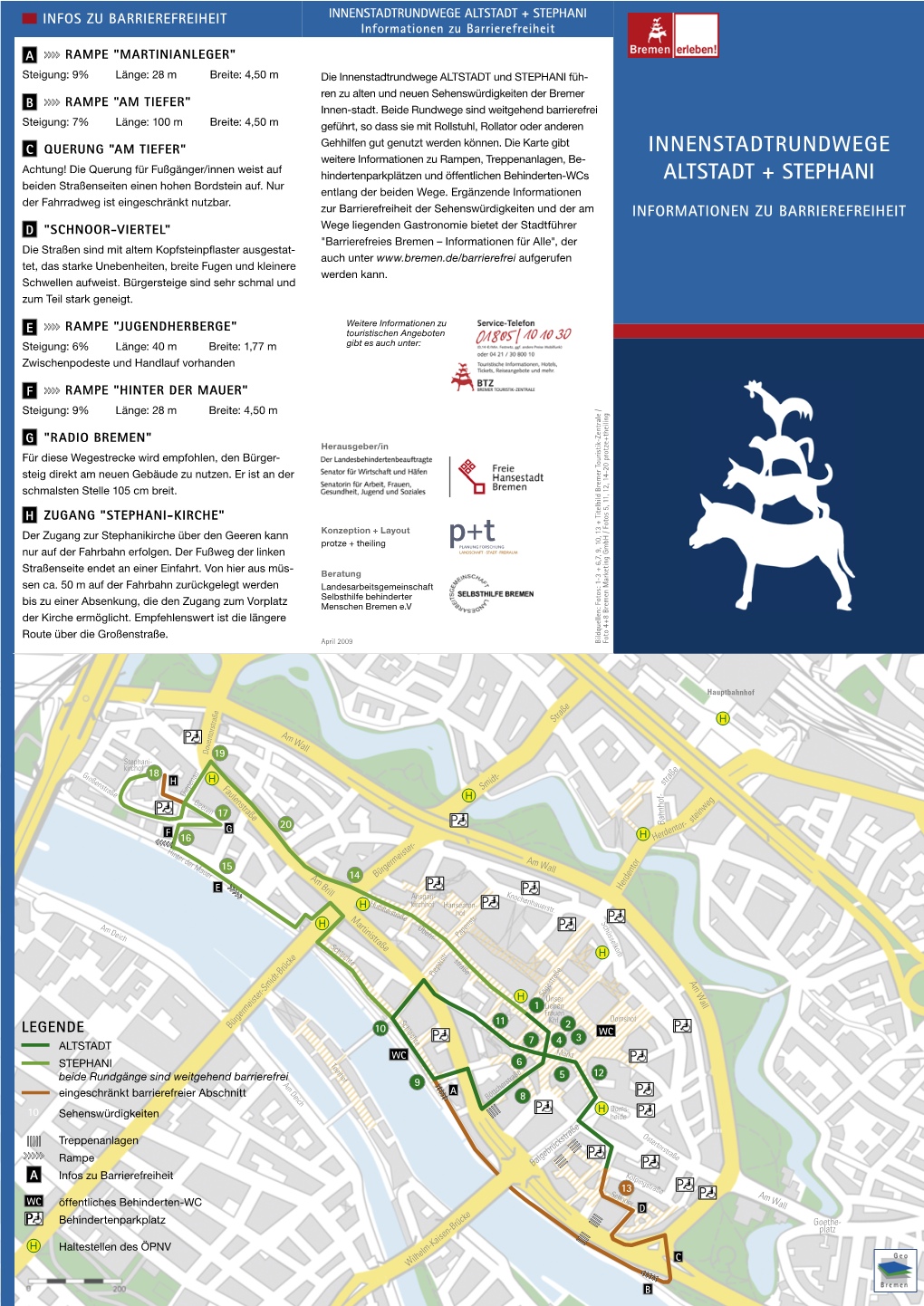 INNENSTADTRUNDWEGE ALTSTADT + STEPHANI Informationen Zu Barrierefreiheit