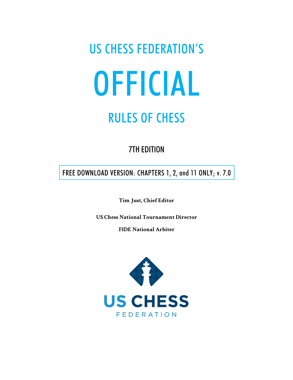 Us Chess Federation's Rules of Chess