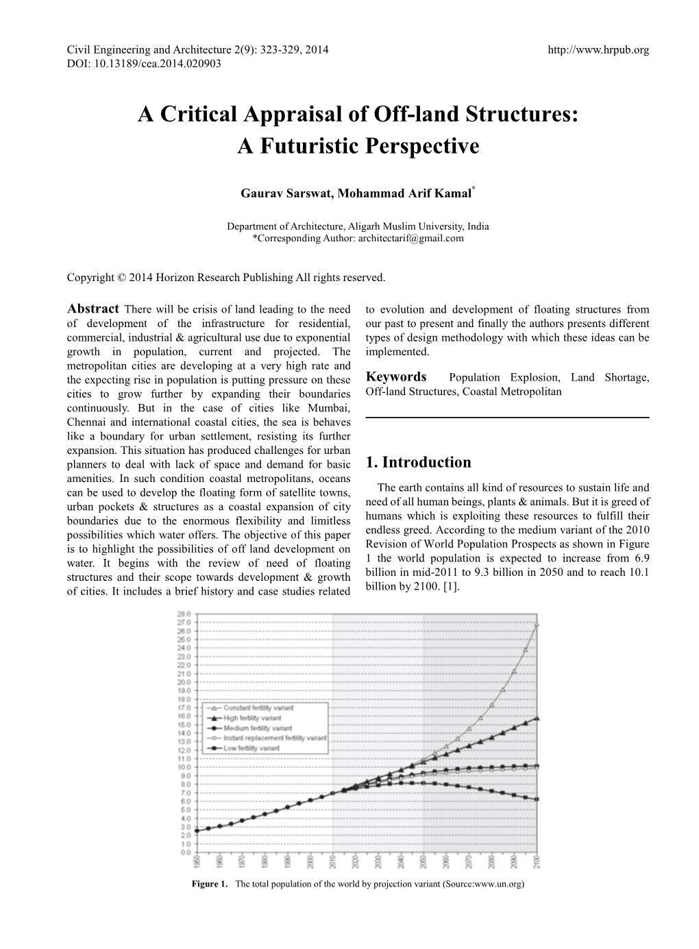 A Critical Appraisal of Off-Land Structures: a Futuristic Perspective