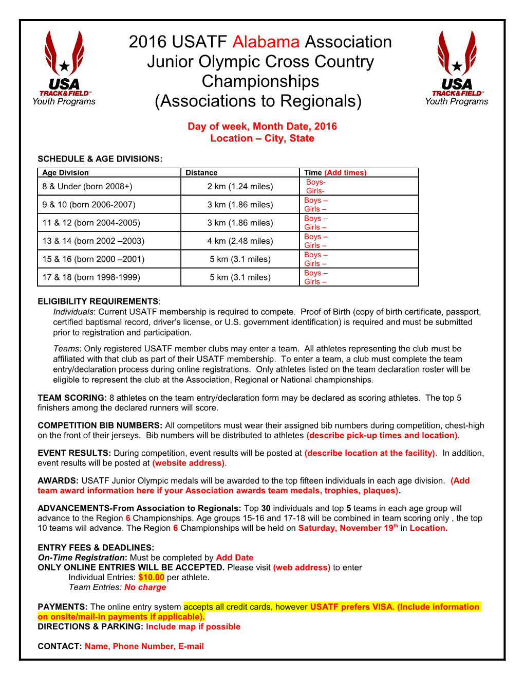 Junior Olympic Cross Country