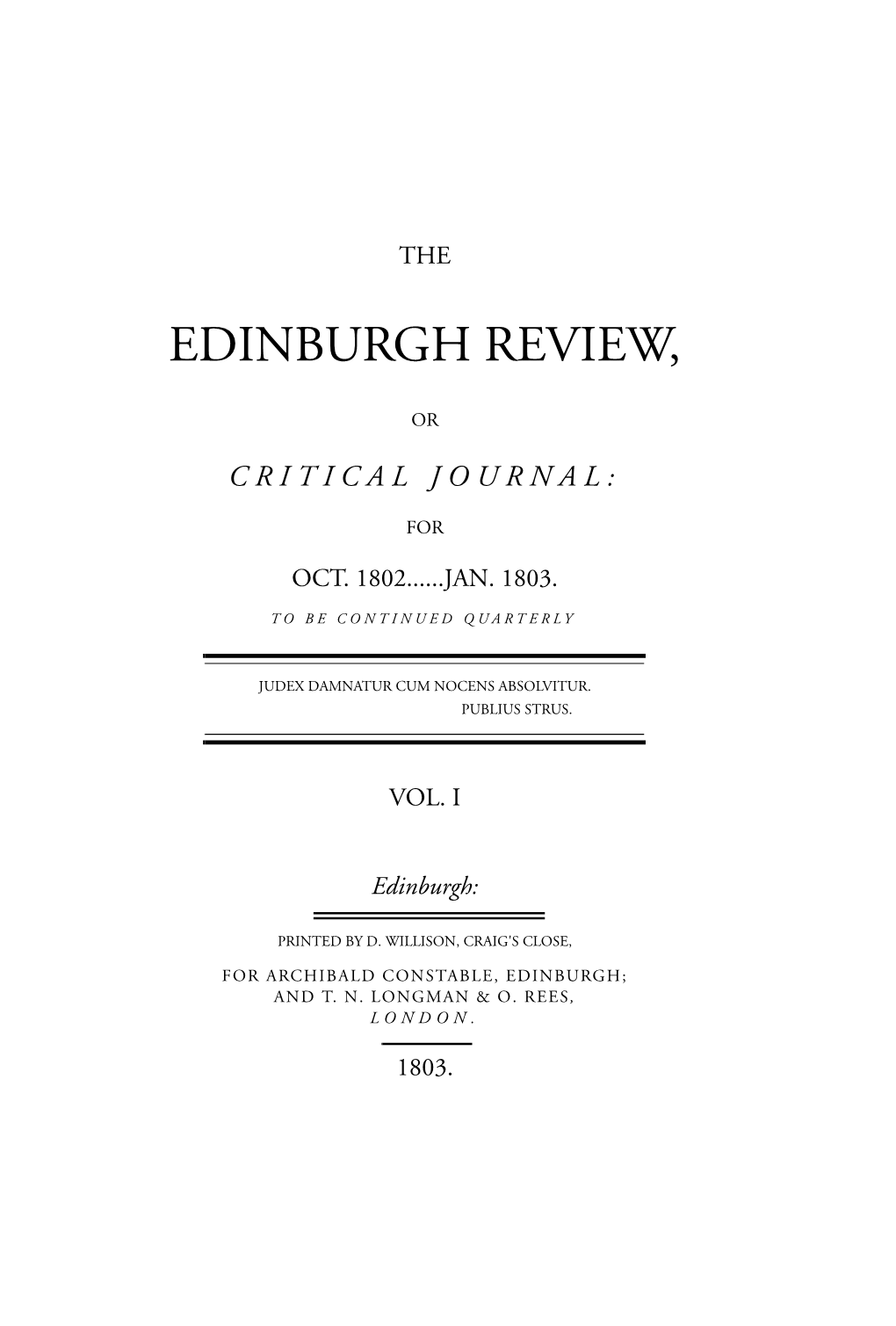 Edinburgh Review