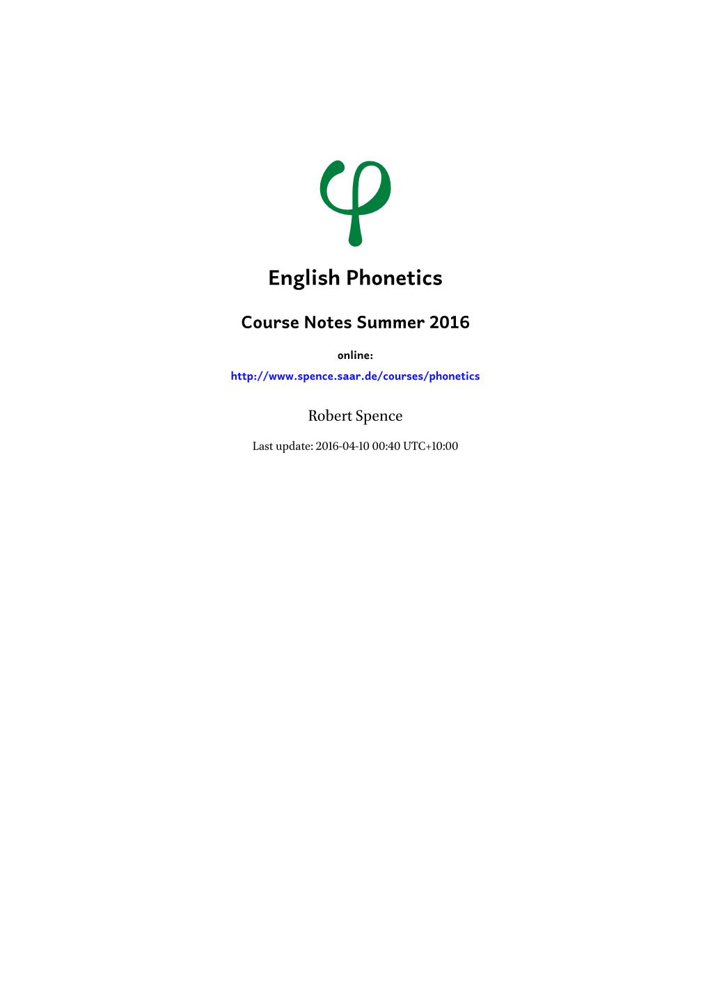 English Phonetics