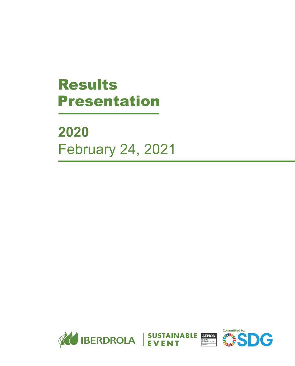 Results Presentation 2020