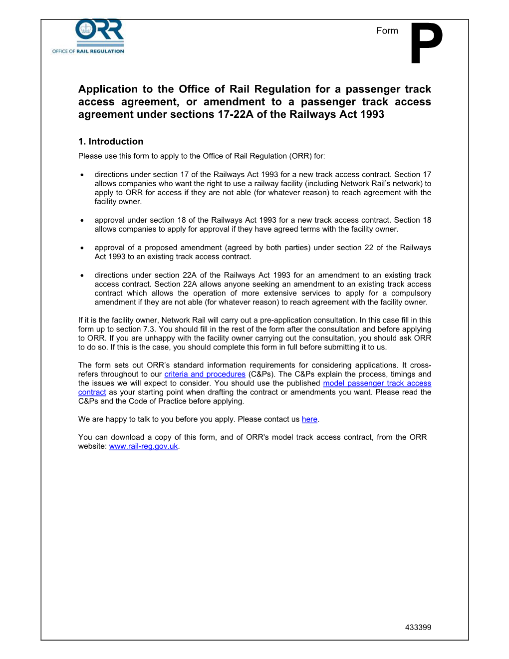 S18 West Midlands Trains Limited TAC Application Form