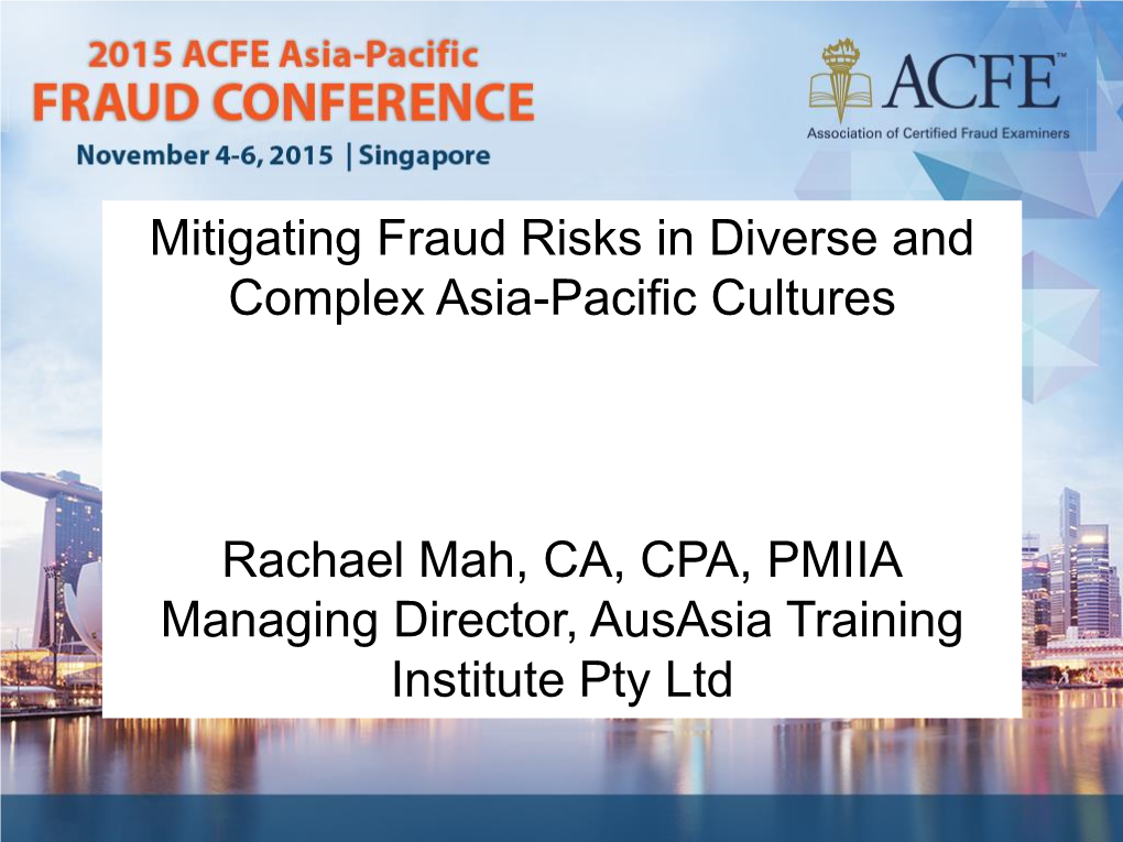 Asia-Pacific Cultural Practices • Common Cultural Practice—“Throwing Open” Their Doors to Welcome Guests Into Their Homes—A Practice Known As Open House