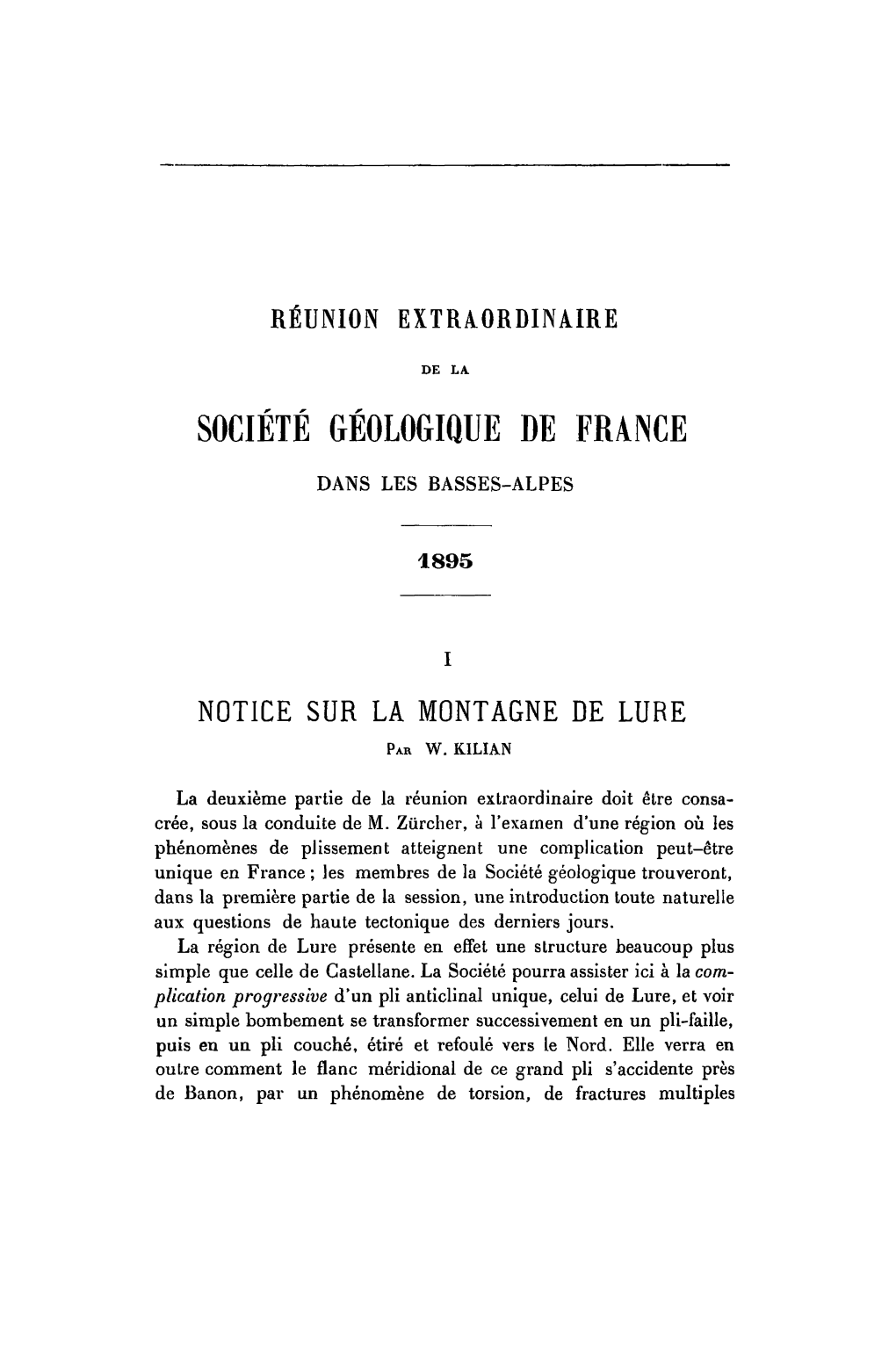 Societe Geologique De France