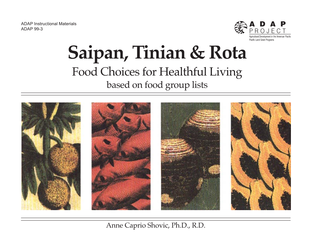 Saipan/Tinian/Rota Food Choices