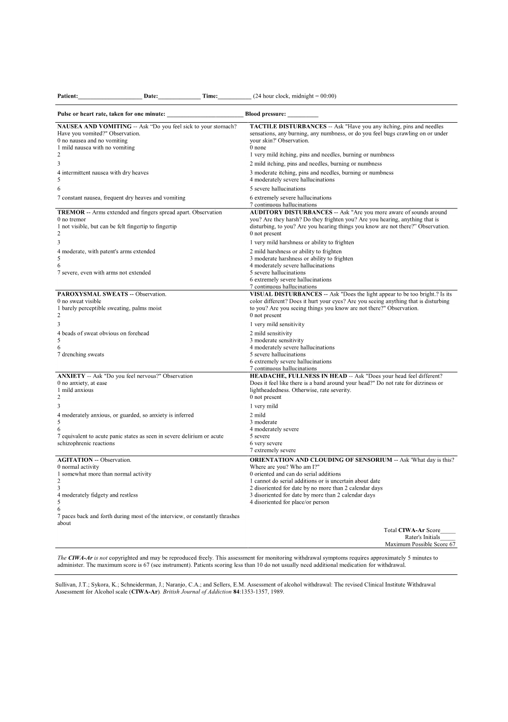 Alcohol Use Disorders