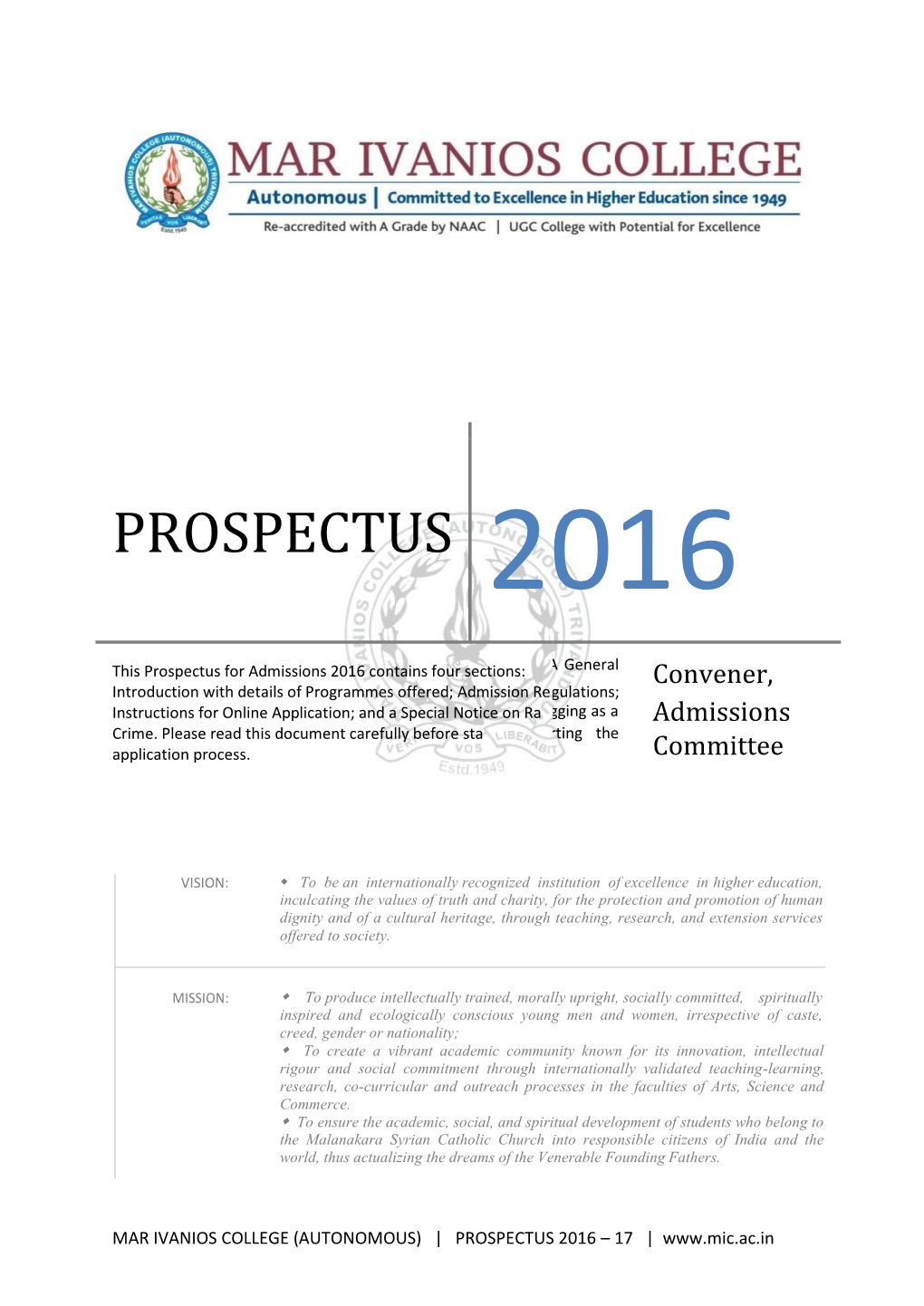 Prospectus 2016