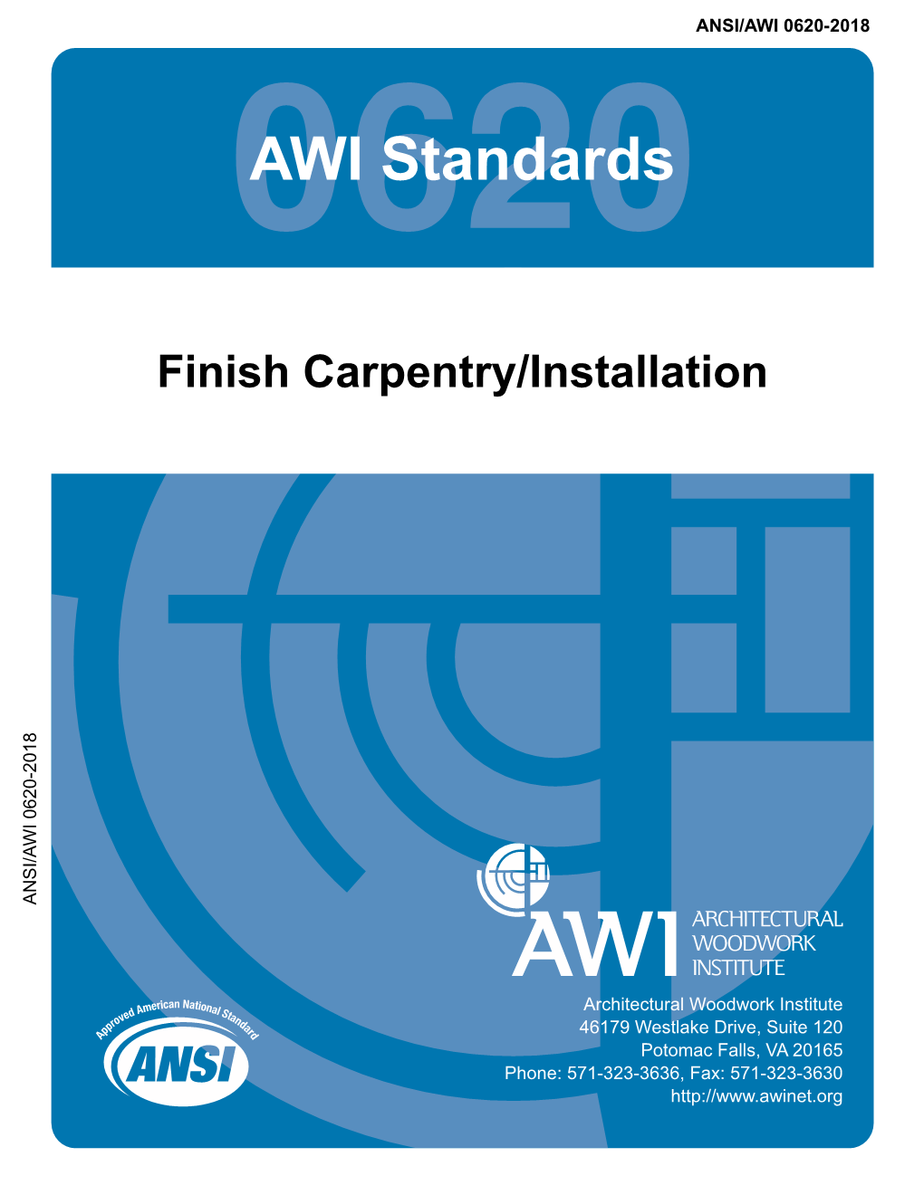 Ansi/Awi 0620-2018