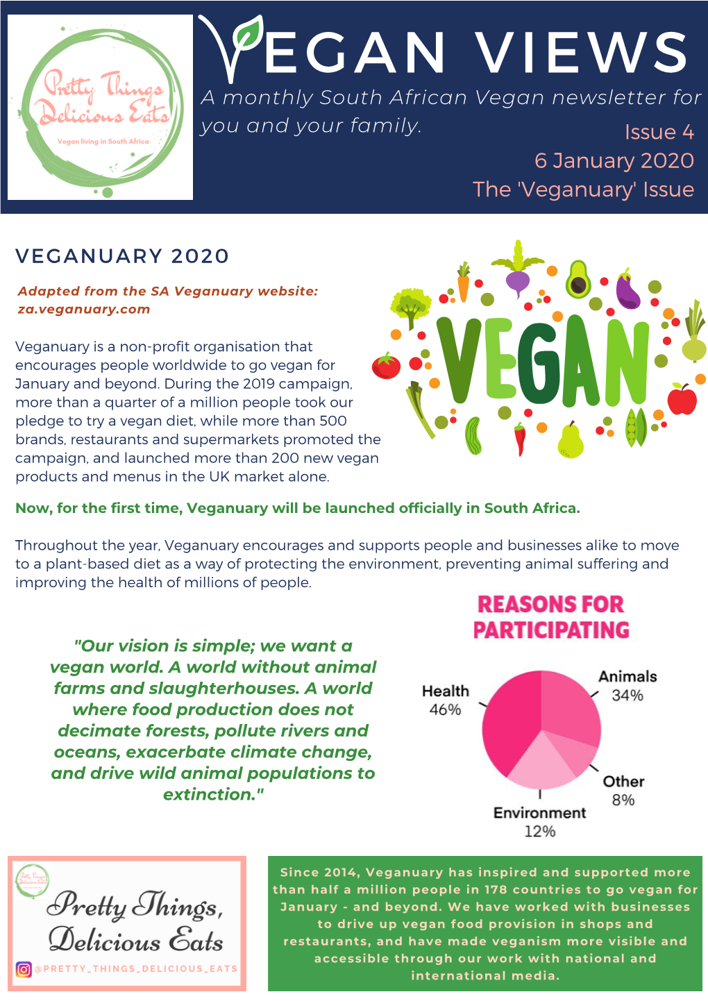 EGAN VIEWS a Monthly South African Vegan Newsletter for You and Your Family