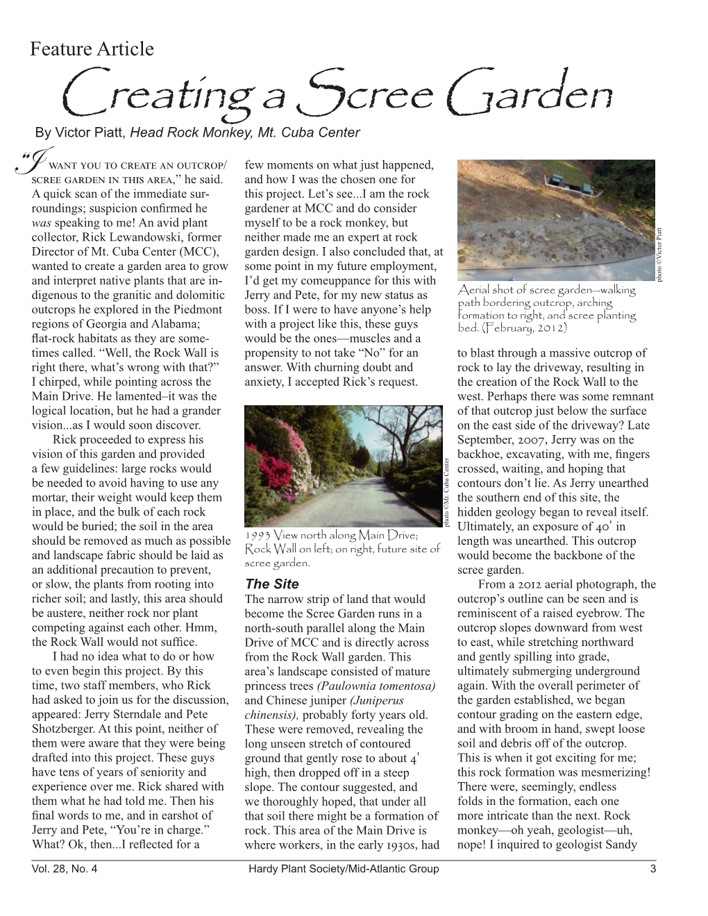 Creating a Scree Garden by Victor Piatt, Head Rock Monkey, Mt