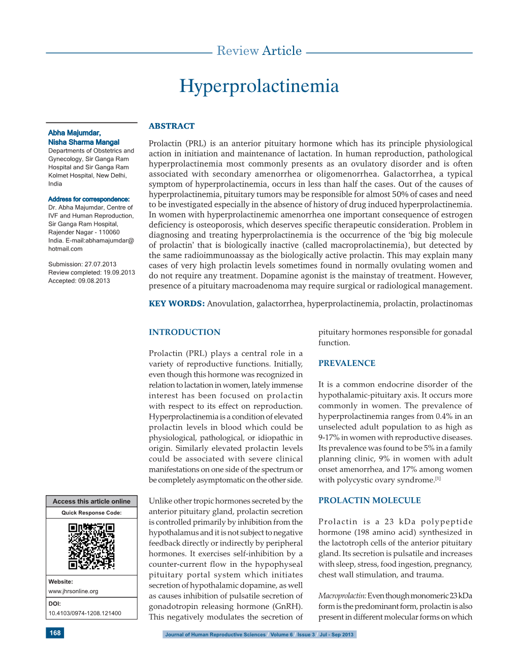 Hyperprolactinemia