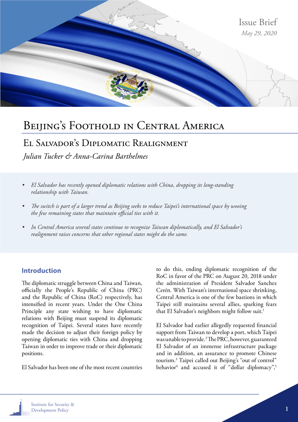Beijing's Foothold in Central America