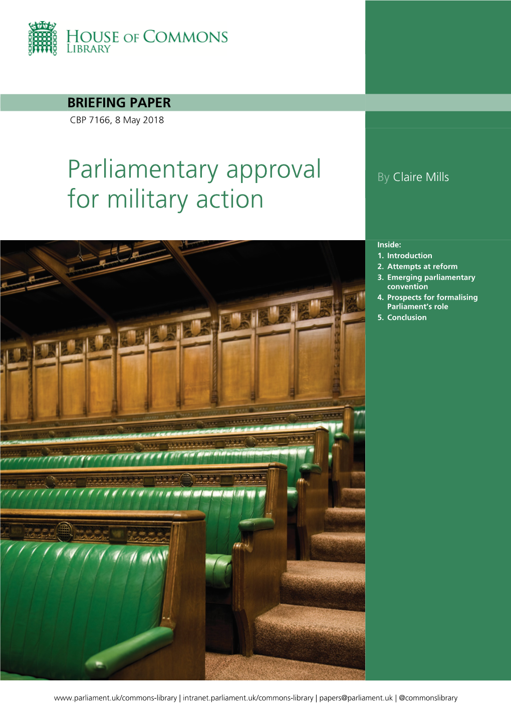 Parliamentary Approval for Military Action