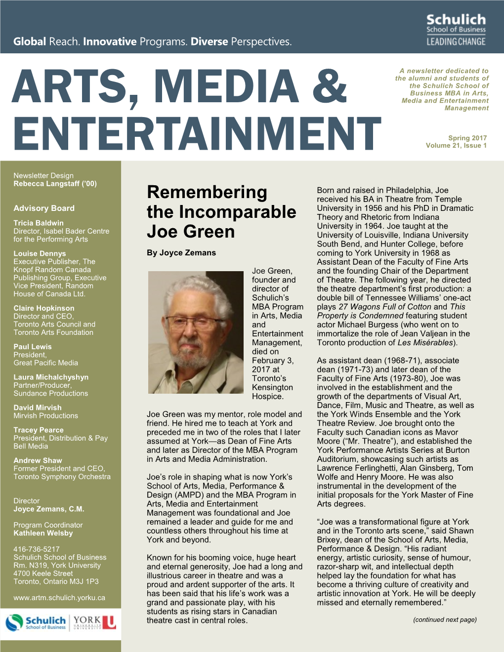 Arts, Media & Entertainment