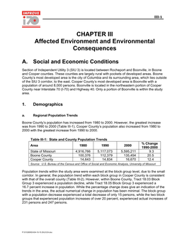 Affected Environment & Environmental Consequences