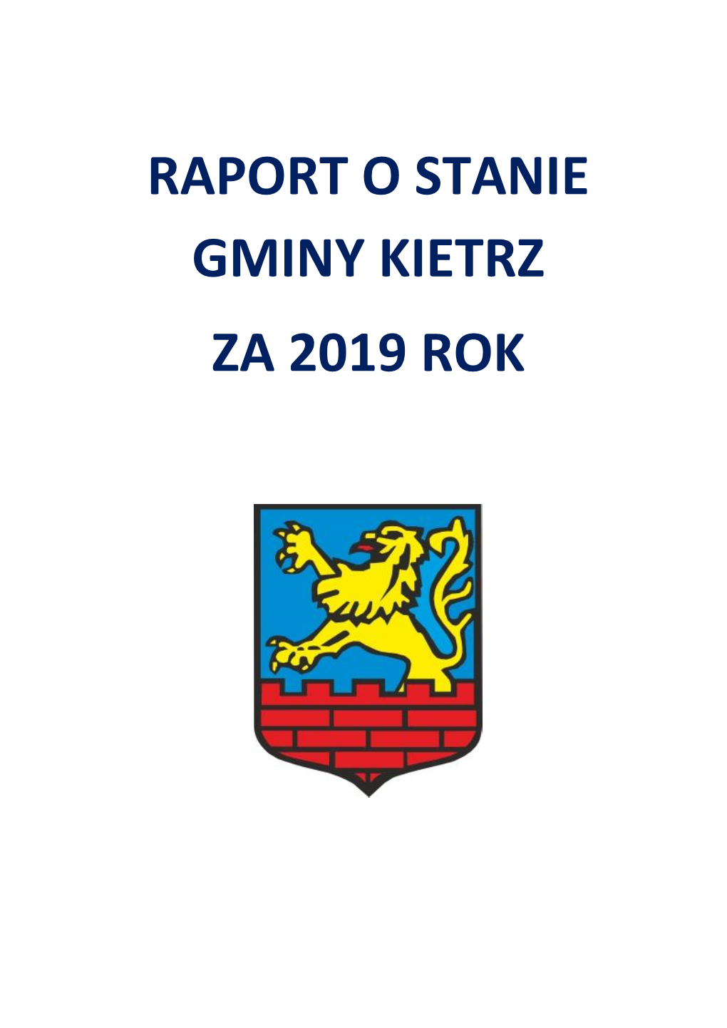 Raport O Stanie Gminy Kietrz Za 2019 Rok