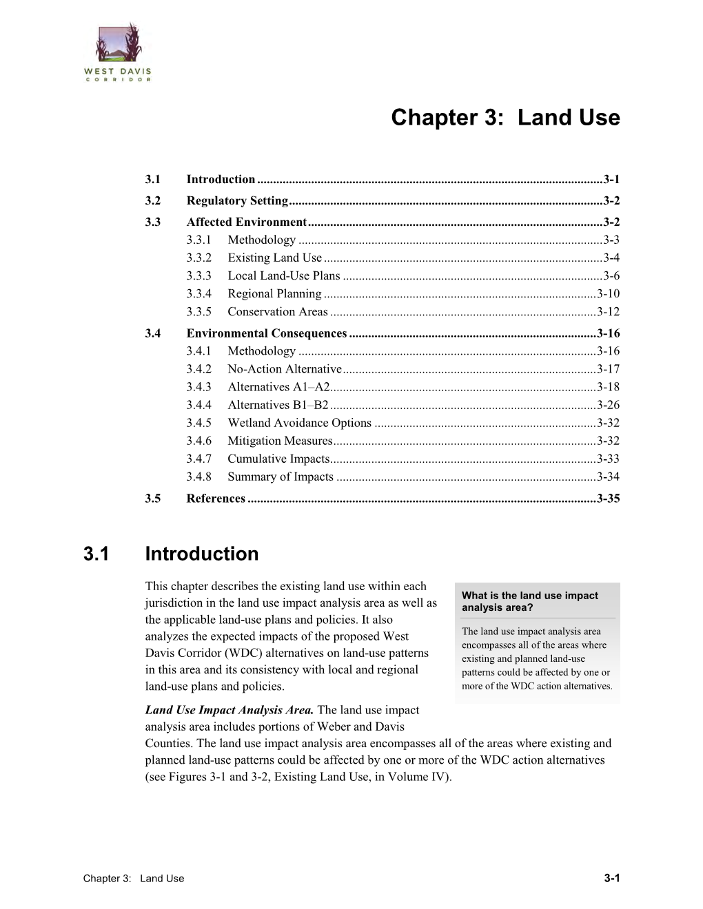 Chapter 3: Land Use