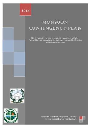Monsoon Contingency Plan 2014