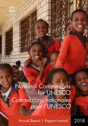 National Commissions for UNESCO Commissions Nationales Pour L’UNESCO