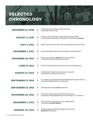 Selected Chronology