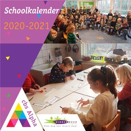 Schoolkalender 2020-2021