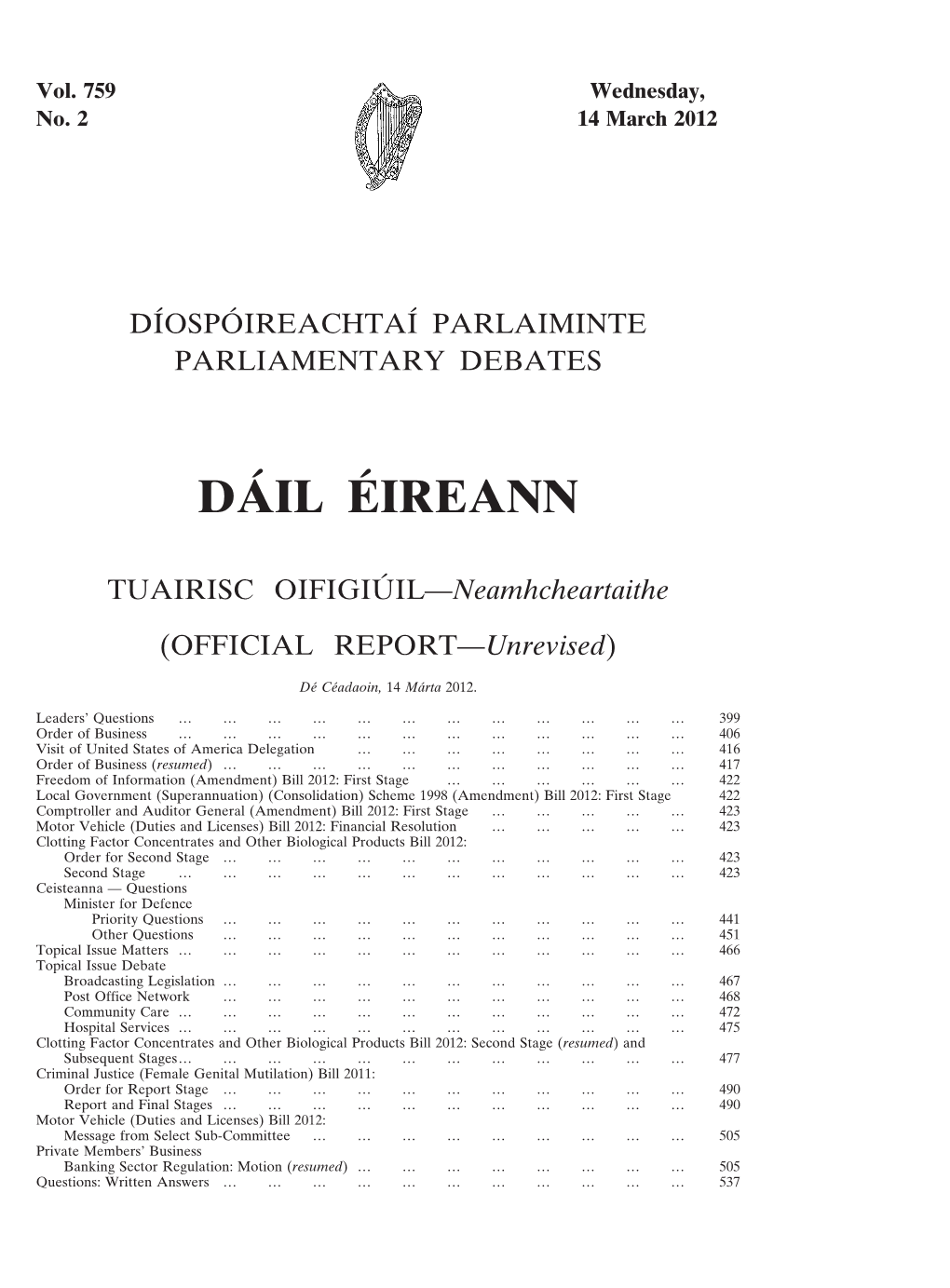 Dáil Éireann