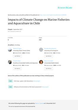 Impacts of Climate Change on Marine Fisheries and Aquaculture in Chile