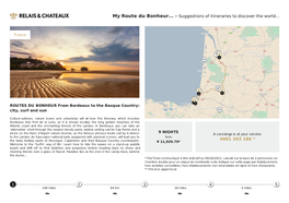 My Route Du Bonheur... - Suggestions of Itineraries to Discover the World