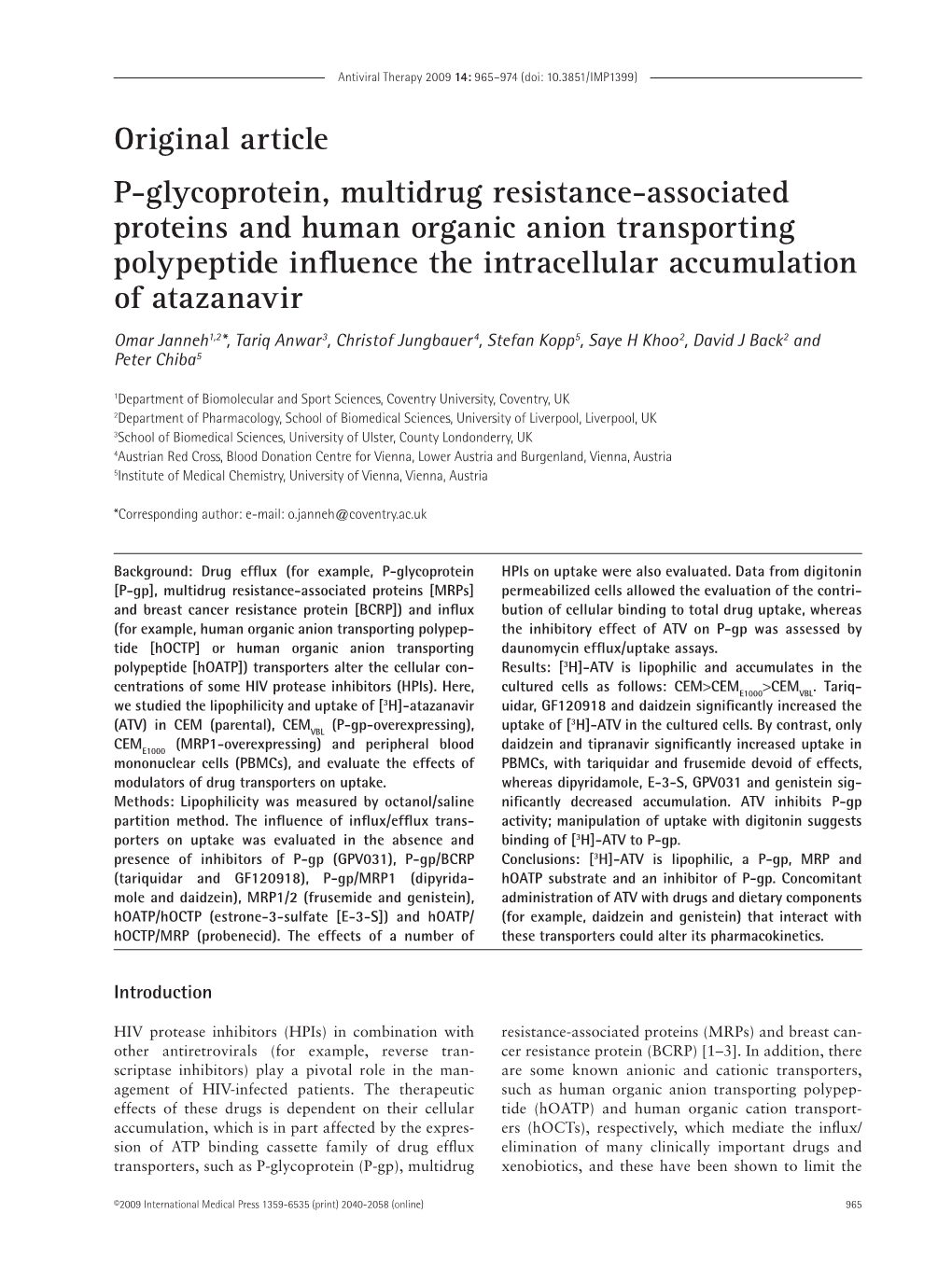 Original Article P-Glycoprotein, Multidrug Resistance-Associated