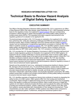 Transmittal of Research Information