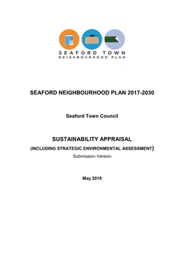SUSTAINABILITY APPRAISAL (INCLUDING STRATEGIC ENVIRONMENTAL ASSESSMENT) Submission Version