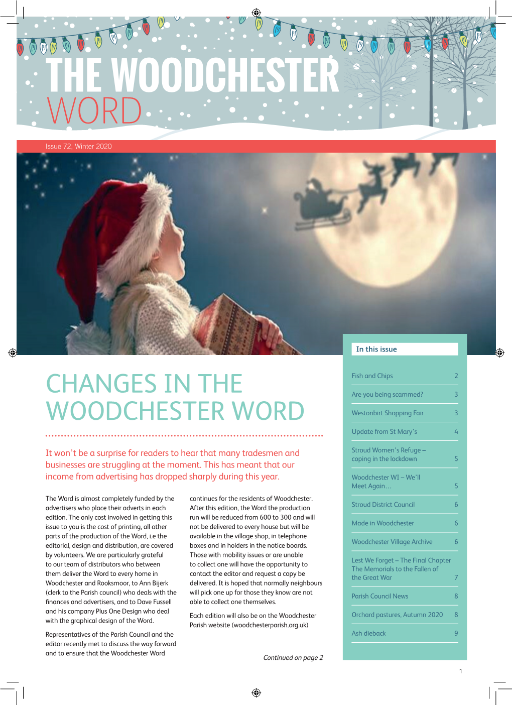 Woodchester Word – Winter 2020