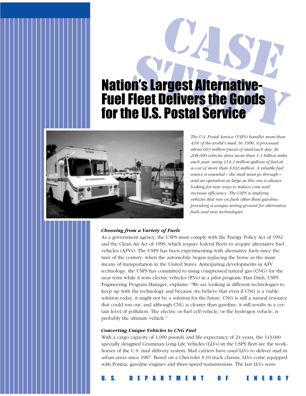 Fuel Fleet Delivers the Goods for the US Postal Service