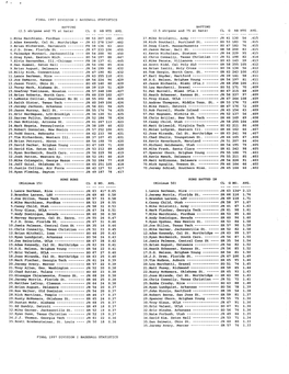 Division I Baseball Statistics ------)~------)