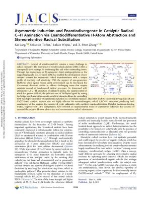Asymmetric Induction and Enantiodivergence in Catalytic