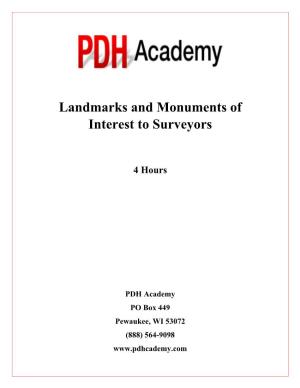 Landmarks and Monuments of Interest to Surveyors