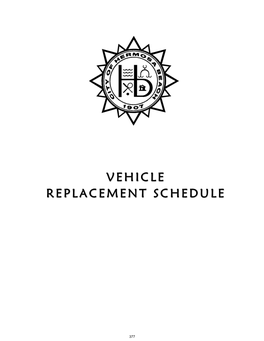 Vehicle Replacement Schedule