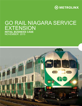 GO Rail Niagara Service Extension