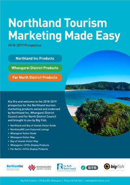 Northland Tourism Marketing Made Easy 2018-2019 Prospectus