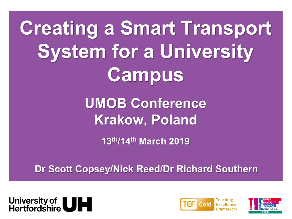 Launch of Smart Mobility Research Unit