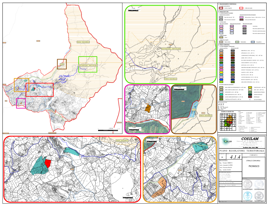 STRALCI COMUNALI 4.1 Zone Omogenee - Destinazioni Esistente E Di P.R.G