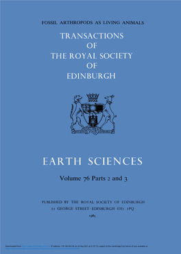 Transactions He Royal Society of Edinburgh